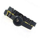 Buy Shop Versace V-Flare Quartz Black Dial Black Leather Strap Watch for Women - VEBN00518 USA Online