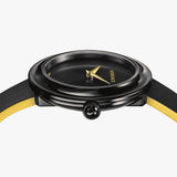 Buy Shop Versace V-Flare Quartz Black Dial Black Leather Strap Watch for Women - VEBN00518 USA Online