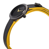 Buy Shop Versace V-Flare Quartz Black Dial Black Leather Strap Watch for Women - VEBN00518 USA Online