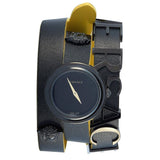 Buy Shop Versace V-Flare Quartz Black Dial Black Leather Strap Watch for Women - VEBN00518 USA Online