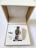 Buy Shop Versace V-Flare Quartz Black Dial Silver Steel Strap Watch for Women - VEBN00618 USA Online