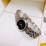 Buy Shop Versace V-Flare Quartz Black Dial Silver Steel Strap Watch for Women - VEBN00618 USA Online