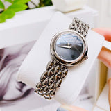 Buy Shop Versace V-Flare Quartz Black Dial Silver Steel Strap Watch for Women - VEBN00618 USA Online