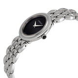 Buy Shop Versace V-Flare Quartz Black Dial Silver Steel Strap Watch for Women - VEBN00618 USA Online