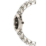 Buy Shop Versace V-Flare Quartz Black Dial Silver Steel Strap Watch for Women - VEBN00618 USA Online