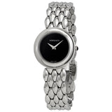 Buy Shop Versace V-Flare Quartz Black Dial Silver Steel Strap Watch for Women - VEBN00618 USA Online