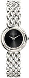 Buy Shop Versace V-Flare Quartz Black Dial Silver Steel Strap Watch for Women - VEBN00618 USA Online
