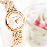 Buy Shop Versace V-Flare Quartz Silver Dial Gold Steel Strap Watch for Women - VEBN00718 USA Online