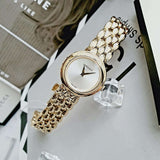 Buy Shop Versace V-Flare Quartz Silver Dial Gold Steel Strap Watch for Women - VEBN00718 USA Online