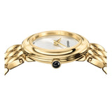 Buy Shop Versace V-Flare Quartz Silver Dial Gold Steel Strap Watch for Women - VEBN00718 USA Online