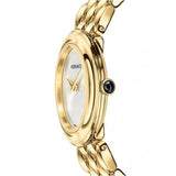 Buy Shop Versace V-Flare Quartz Silver Dial Gold Steel Strap Watch for Women - VEBN00718 USA Online