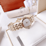 Buy Shop Versace V-Flare Quartz Silver Dial Gold Steel Strap Watch for Women - VEBN00818 USA Online