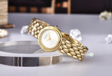 Buy Shop Versace V-Flare Quartz Silver Dial Gold Steel Strap Watch for Women - VEBN00818 USA Online