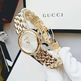 Buy Shop Versace V-Flare Quartz Silver Dial Gold Steel Strap Watch for Women - VEBN00818 USA Online