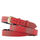 Buy Shop Versace V-Flare Quartz Silver Dial Red Leather Strap Watch for Women - VEBN00418 USA Online