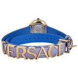 Buy Shop Versace V-Flare Silver Dial Purple Leather Strap Watch for Women - VEBN00318 USA Online