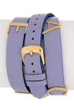 Buy Shop Versace V-Flare Silver Dial Purple Leather Strap Watch for Women - VEBN00318 USA Online