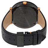 Buy Shop Versace V Metal Icon Black Dial Black Leather Strap Watch For Men - VQL020015 USA Online