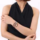 Buy Shop Versace V Metal Icon Gold Dial Black & Gold Strap Watch for Women - VLC030014 USA Online