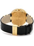 Buy Shop Versace V Metal Icon Gold Dial Black & Gold Strap Watch for Women - VLC030014 USA Online