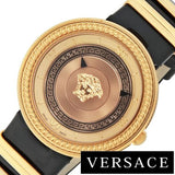 Buy Shop Versace V Metal Icon Gold Dial Black & Gold Strap Watch for Women - VLC030014 USA Online