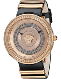 Buy Shop Versace V Metal Icon Gold Dial Black & Gold Strap Watch for Women - VLC030014 USA Online