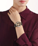 Buy Shop Versace V Metal Icon Gold Dial Black & Silver & Gold Strap Watch for Women - VLC020014 USA Online