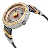 Buy Shop Versace V Metal Icon Gold Dial Black & Silver & Gold Strap Watch for Women - VLC020014 USA Online