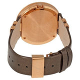 Buy Shop Versace V Metal Icon Gold Dial Brown Strap Watch for Women - VLC130016 USA Online