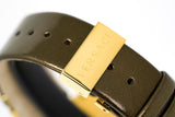 Buy Shop Versace V Metal Icon Gold Dial Brown Strap Watch for Women - VLC130016 USA Online