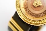 Buy Shop Versace V Metal Icon Gold Dial Brown Strap Watch for Women - VLC130016 USA Online
