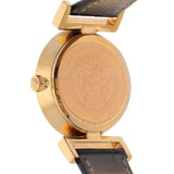 Buy Shop Versace V Metal Icon Gold Dial Brown Strap Watch for Women - VLC130016 USA Online
