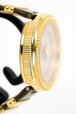 Buy Shop Versace V Metal Icon Gold Dial Brown Strap Watch for Women - VLC130016 USA Online