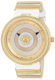 Buy Shop Versace V Metal Icon Gold Dial White & Gold Strap Watch for Women - VLC040014 USA Online