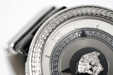 Buy Shop Versace V Metal Icon Silver Dial Black & Silver Strap Watch for Women - VLC010014 USA Online