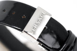 Buy Shop Versace V Metal Icon Silver Dial Black & Silver Strap Watch for Women - VLC010014 USA Online