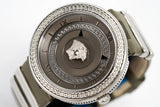 Buy Shop Versace V Metal Icon Silver Dial Silver & Grey Strap Watch for Women - VLC120016 USA Online