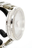 Buy Shop Versace V Metal Icon Silver Dial Silver & Grey Strap Watch for Women - VLC120016 USA Online