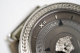 Buy Shop Versace V Metal Icon Silver Dial Silver & Grey Strap Watch for Women - VLC120016 USA Online