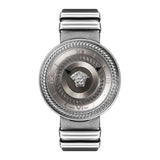 Buy Shop Versace V Metal Icon Silver Dial Silver & Grey Strap Watch for Women - VLC120016 USA Online