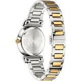 Buy Shop Versace V-Motif Black Dial Two Tone Steel Strap Watch for Women - VERE00518 USA Online