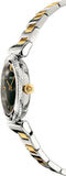 Buy Shop Versace V-Motif Black Dial Two Tone Steel Strap Watch for Women - VERE00518 USA Online