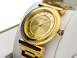 Buy Shop Versace V-Motif Gold Dial Gold Steel Strap Watch for Women - VERE00618 USA Online