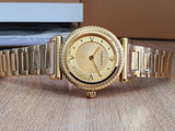 Buy Shop Versace V-Motif Gold Dial Gold Steel Strap Watch for Women - VERE00618 USA Online
