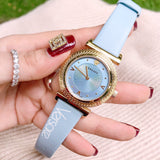 Buy Shop Versace V-Motif Grey Dial Blue Leather Strap Watch for Women - VERE00318 USA Online