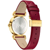 Buy Shop Versace V-Motif Red Dial Red Leather Strap Watch for Women - VERE00418 USA Online