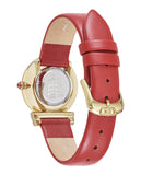 Buy Shop Versace V-Motif Red Dial Red Leather Strap Watch for Women - VERE00418 USA Online
