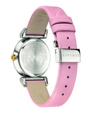 Buy Shop Versace V-Motif Silver Dial Pink Leather Strap Watch for Women - VERE00118 USA Online