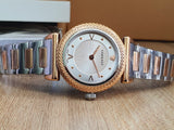 Buy Shop Versace V-Motif Silver Dial Two Tone Steel Strap Watch for Women - VERE00718 USA Online