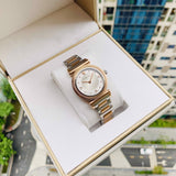 Buy Shop Versace V-Motif Silver Dial Two Tone Steel Strap Watch for Women - VERE00718 USA Online